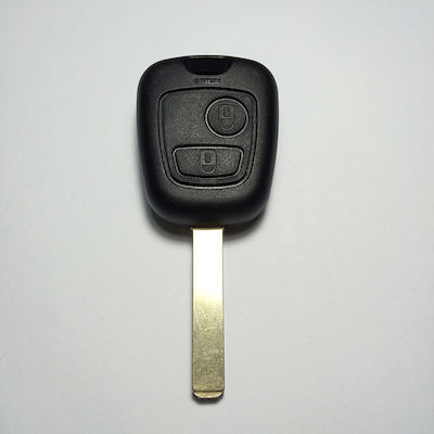 Car Key Shell with Blade with 2 Buttons for Citroen / Peugeot Και Λαμα HU83