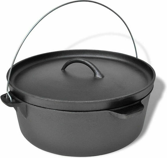 vidaXL Гърне Кръгло Метално 38x38см 1бр