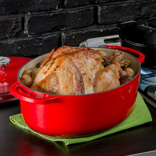 Lodge Dutch Oven Oval Cast Iron 39.88x29.08cm 1pcs