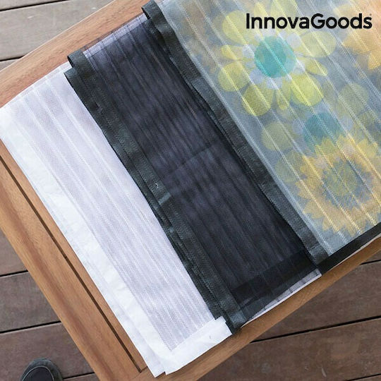 InnovaGoods Pet Friendly Moskitonetz Tür mit Klebeband mit Magnetverschluss Weiß 210x100cm