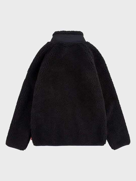 Levi's Boys Fleece Sweatshirt with Zipper Black