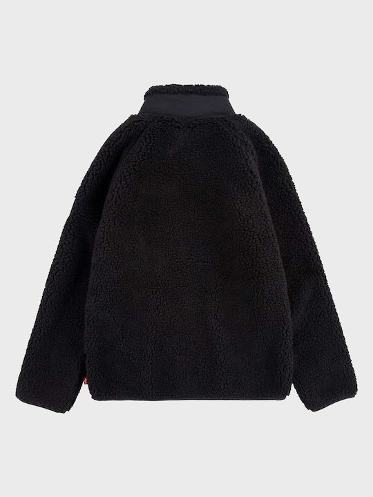 Levi's Cardigan pentru copii Hanorace Fleece Negru