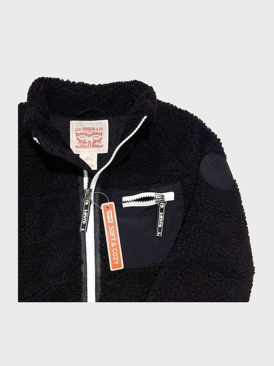 Kids Sweatshirt Cardigan Black