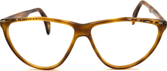 Versace Plastic Eyeglass Frame Brown 445 788