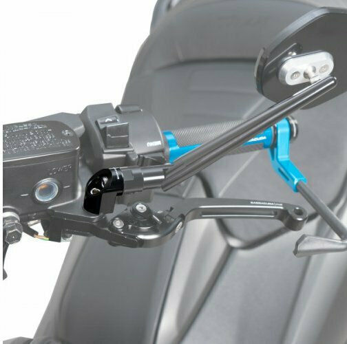 Barracuda Motorradrückspiegel für Yamaha T-MAX 500 2Stück Schwarz
