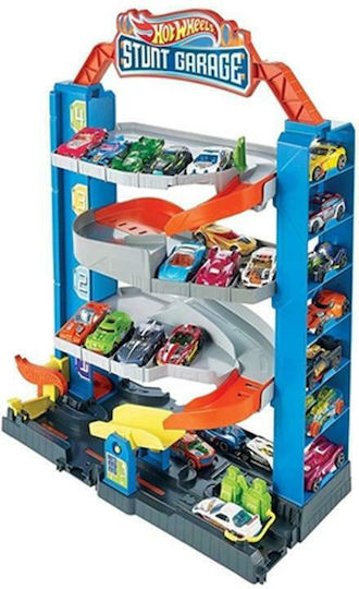 Hot Wheels Stunt Garage Play Set Garage for Ages 4 Plus