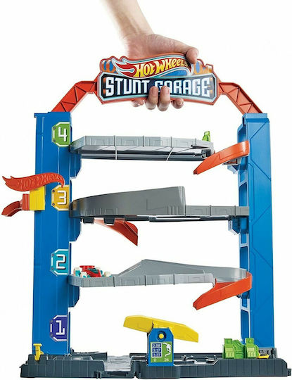Hot Wheels Stunt Garage Play Set Garage for Ages 4 Plus