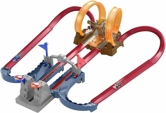 Hot Wheels Mario Kart Bowsers Castle Chaos Πίστα για 5+ Ετών