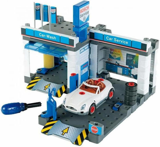 Klein Bosch Car Repair with Car Wash Track for 3+ Years Old