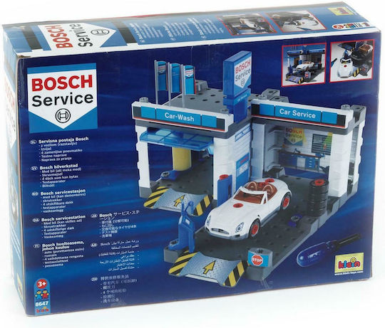 Klein Bosch Car Repair with Car Wash Track for 3+ Years Old