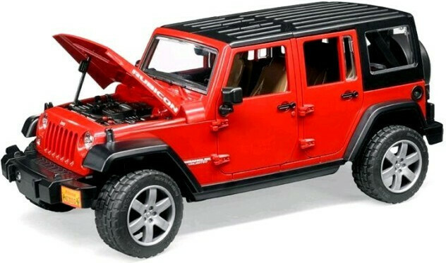 bruder red jeep