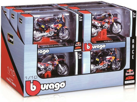 Bburago Red Bull KTM Motorrad 1:18 Für 3+ Jahre (Verschiedene Designs) 1Stück
