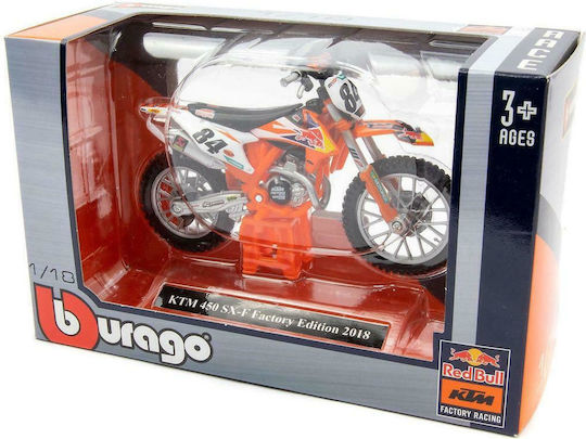 Bburago Red Bull KTM Motorrad 1:18 Für 3+ Jahre (Verschiedene Designs) 1Stück