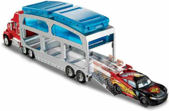 Mattel Disney Cars Color Changers Ice Racers Mack Dip & Dunk Trailer Set Cu Camion Pentru 4+ Ani