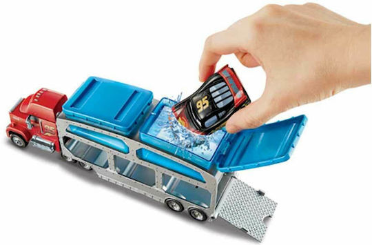Mattel Disney Cars Color Changers Ice Racers Mack Dip & Dunk Trailer Set Cu Camion Pentru 4+ Ani