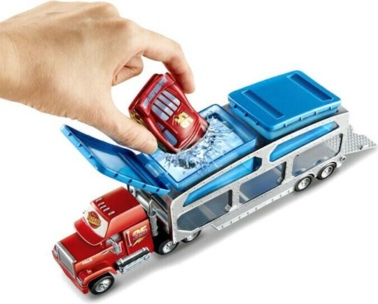 Mattel Disney Cars Color Changers Ice Racers Mack Dip & Dunk Trailer Set Cu Camion Pentru 4+ Ani