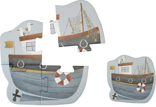 Παιδικό Puzzle 6 in 1 Sailors Bay για 2+ Ετών 24pcs Little Dutch