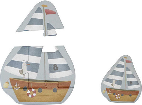 Παιδικό Puzzle 6 in 1 Sailors Bay για 2+ Ετών 24pcs Little Dutch