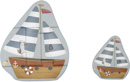 Παιδικό Puzzle 6 in 1 Sailors Bay για 2+ Ετών 24pcs Little Dutch