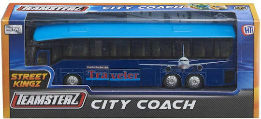 AS Teamsterz City Coach Bus 1:43 Für 3+ Jahre (Verschiedene Designs) 1Stück