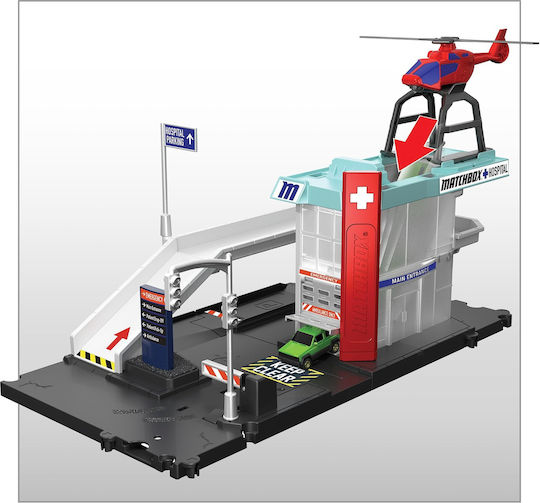 Matchbox Matchbox Helicopter Rescue Γκαράζ 1:64 για 3+ Ετών
