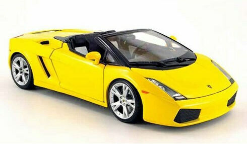 Bburago Lamborghini Gallardo Spyder Car Scale 1:18 For Ages 3+