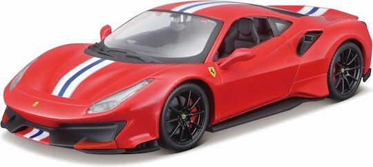 Bburago Ferrari Ferrari 488 Pista Metal Modeling Figure Car Red in Scale 1:24 25x13x10cm.