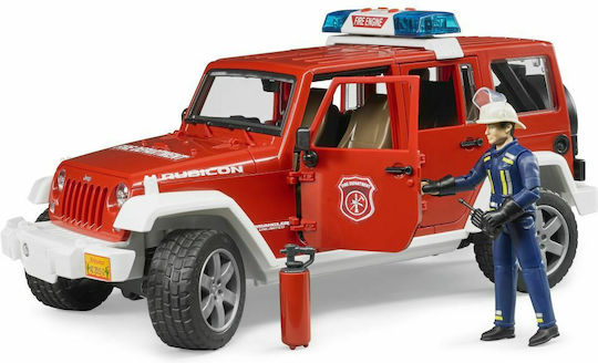 Bruder Jeep Wrangler Unlimited Rubicon Fire Engine Car 1:16 Fire Truck For 3+ Years