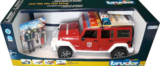 Bruder Jeep Wrangler Unlimited Rubicon Fire Engine Car 1:16 Fire Truck For 3+ Years
