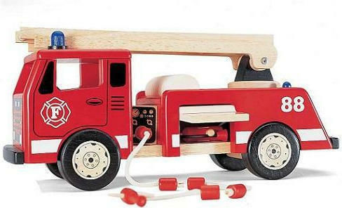 Pin Toys Fire Truck Vehicle Fire Truck for Ages 3 and Up