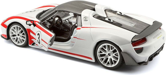 Bburago Porsche 918 Weissach Αυτοκινητάκι 1:24 για 3+ Ετών