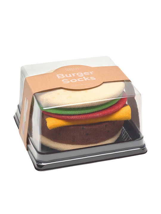 DOIY Burger Gemusterte Socken Mehrfarbig 1Pack
