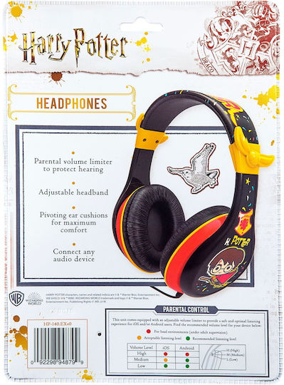 eKids Harry Potter Жични Over Ear Слушалки Черни
