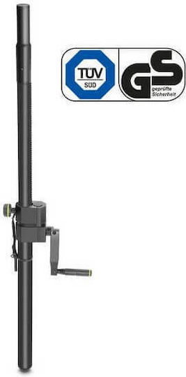 Gravity SP 2472 B Σωλήνας Σύνδεσης Ηχείων PA ύψους 102-164cm σε Μαύρο Χρώμα