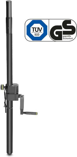 Gravity SP 2472 B Σωλήνας Σύνδεσης Ηχείων PA ύψους 102-164cm σε Μαύρο Χρώμα