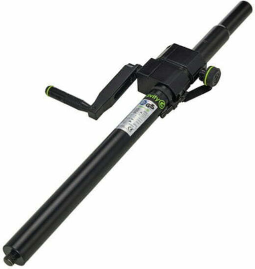Gravity SP 2472 B Σωλήνας Σύνδεσης Ηχείων PA ύψους 102-164cm σε Μαύρο Χρώμα