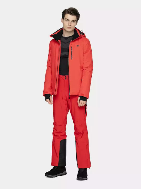 4F Men's Ski & Snowboard Jacket Red H4Z20-KUMN009-62S 4F Men's Ski & Snowboard Jacket Red H4Z20-KUMN009-62S