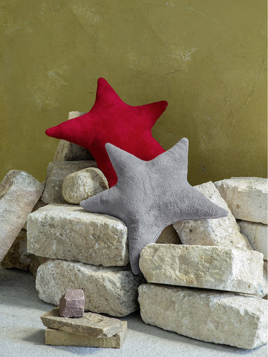 Nima Weihnachtsdekoratives Kissen Star Stern Gray 45x45cm