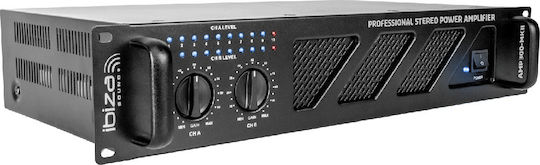 Ibiza Sound AMP300-MKII PA Power Amplifier 2 Channels 240W/4Ω 160W/8Ω with Cooling System Black