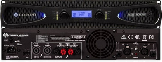 Crown Audio XLS-1002 Τελικός Ενισχυτής PA 2 Καναλιών 350W/4Ω 215W/8Ω 1002