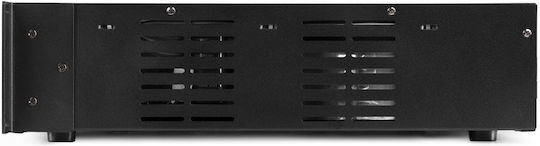 Power Dynamics PRM606 Matrix Интегриран Търговски усилвател с 6 зони 60W/100V и USB/Bluetooth връзки в Черен цвят