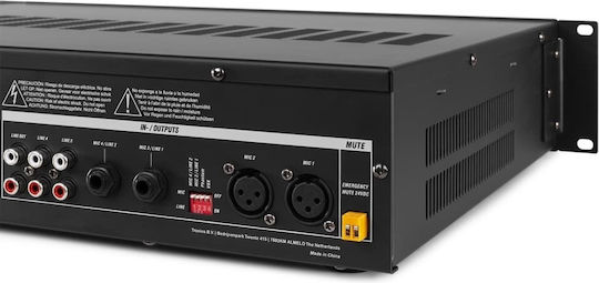 Power Dynamics PRM240 Preamplificator Comercial 6.0 Canale cu 4 Zone 240W/100V și Conexiuni USB/Bluetooth 952.154