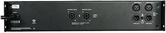 Ihos D-1000 PA Power Amplifier 2 Channels 900W/4Ω 450W/8Ω with Cooling System Black