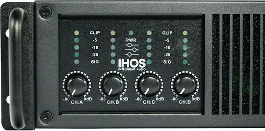 Ihos D-2004 Power Amplifier PA 4 Channels 640W/4Ω 400W/8Ω L005791