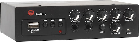 Show PA-40HM Integrated Commercial Amplifier 40W/100V Equipped with USB Black