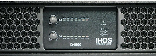 Ihos D-1800 Τελικός Ενισχυτής PA 2 Καναλιών 1800W/4Ω 900W/8Ω L005743