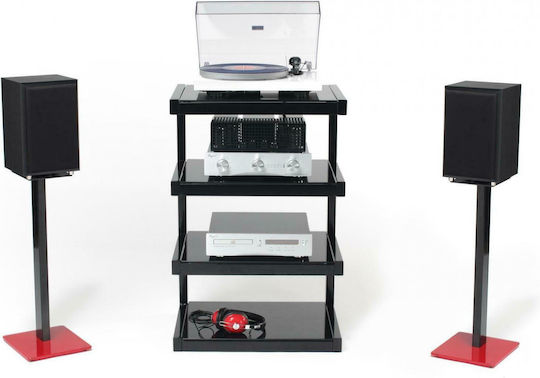 NorStone Esse Έπιπλο Hi-Fi Μαύρο 57x86x40cm