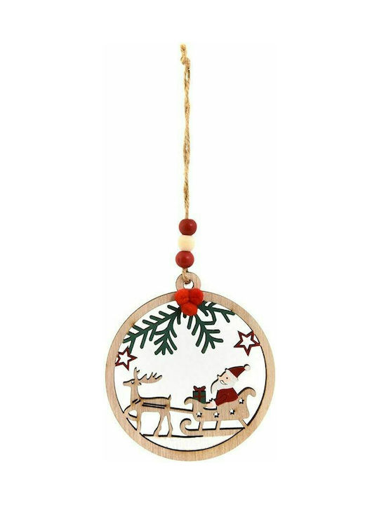 Fun World Weihnachtshänger Ornament Holz 9x20cm (Μiverse Designs)