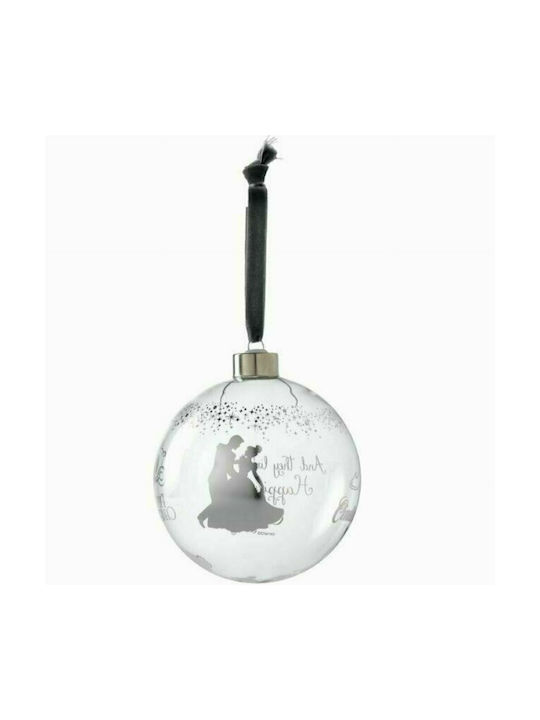 Enesco Weihnachtshänger Kugel Ornament Transparent Cinderella 10.5cm