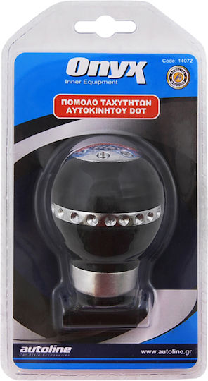 Autoline Buton schimbător viteze Onyx Schimbător de viteză Universal Negru